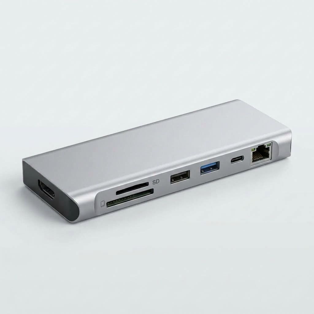 Dermvella™ NovaDock 8-in-1 USB-C Docking Station