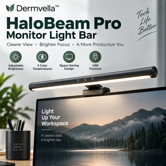 Dermvella™ HaloBeam Pro Monitor Light Bar