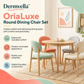 Dermvella™ OriaLuxe Round Dining Chair Set