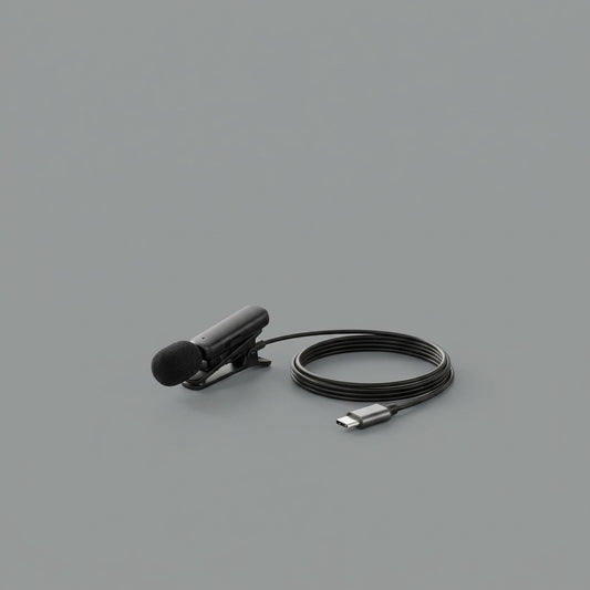 Dermvella™ PulseClip USB-C Lavalier Microphone