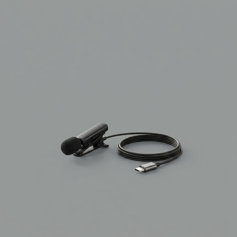 Dermvella™ PulseClip USB-C Lavalier Microphone