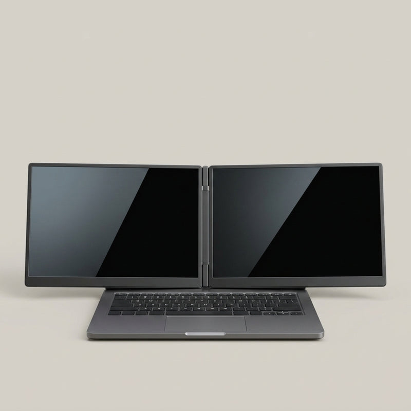 Dermvella™ VisionFold Portable Dual-Screen Monitor