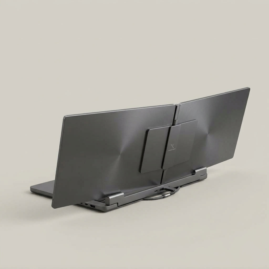 Dermvella™ VisionFold Portable Dual-Screen Monitor