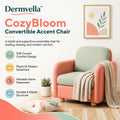 Dermvella™ CozyBloom Convertible Accent Chair