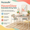 Dermvella™ HavenGlow Extendable Dining Table