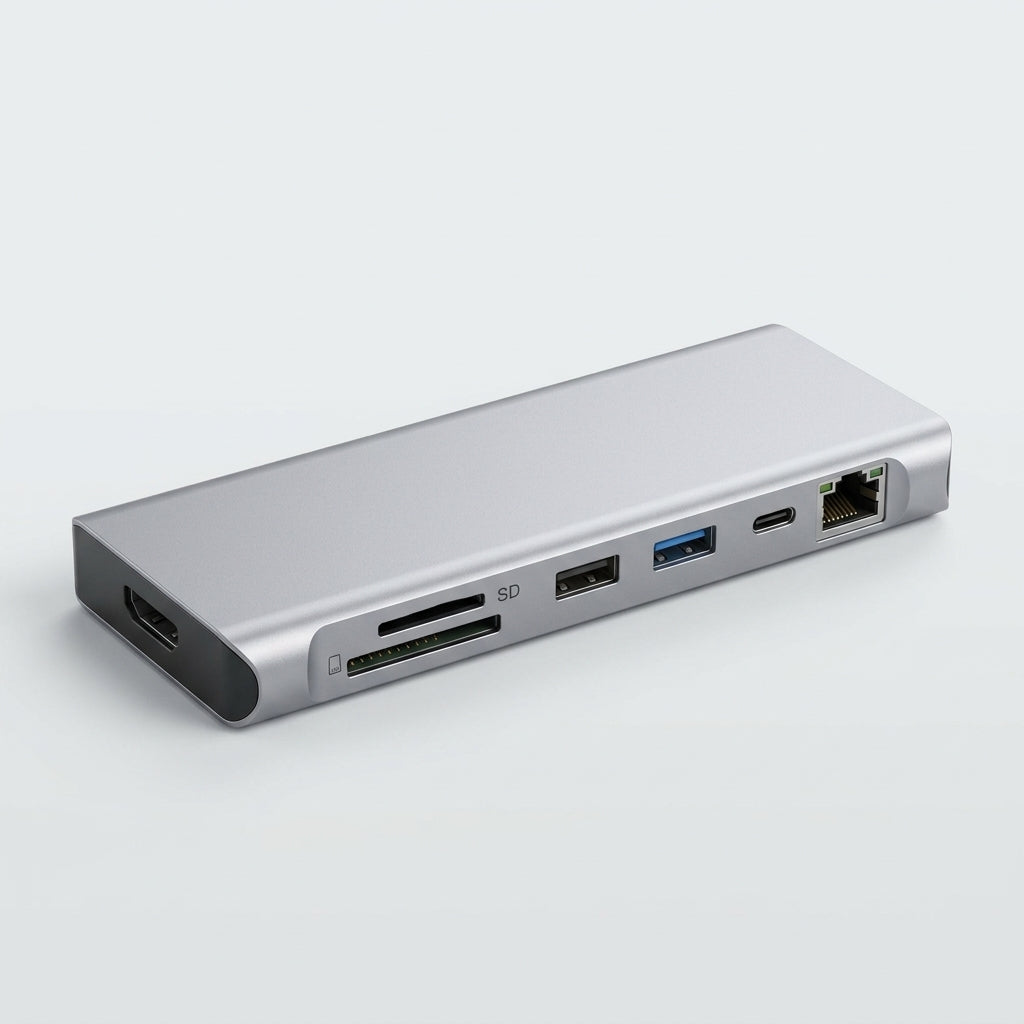 Dermvella™ NovaDock 8-in-1 USB-C Docking Station